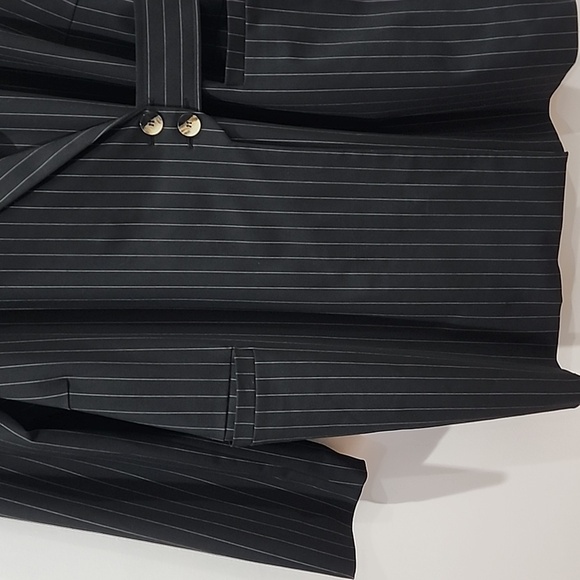 Ganni Striped Belted Blazer (SZ 50) - Picture 4 of 16